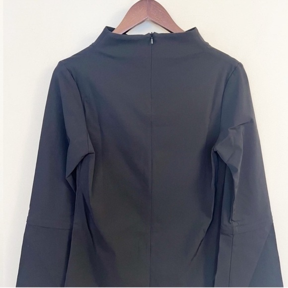 Nicole Frank Zip Off Bell Sleeves Fruzsina Top Swiss tech Stretch Fabric Small - Picture 6 of 8